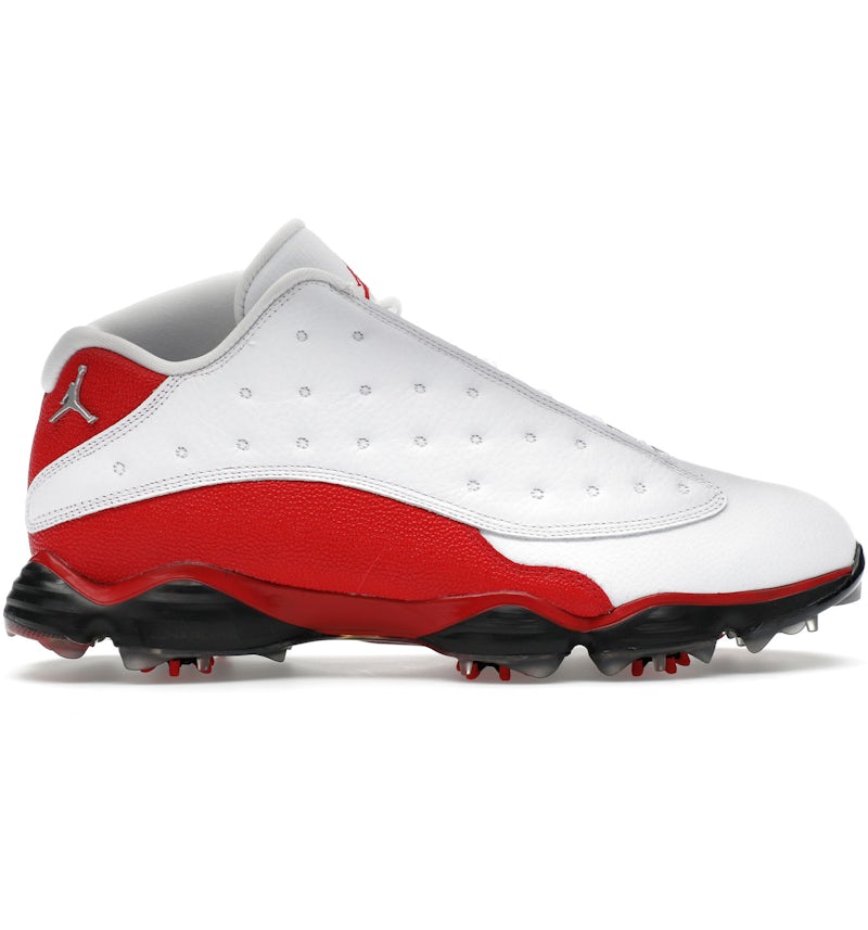 Jordan 13 Retro Golf Cleat White Red Men's 917719-101 US