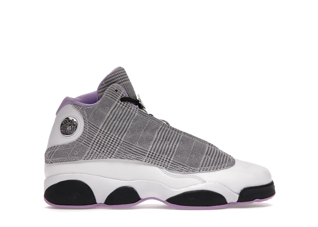 Pre-owned Jordan 13 Retro Houndstooth (gs) In Black/lilac-white
