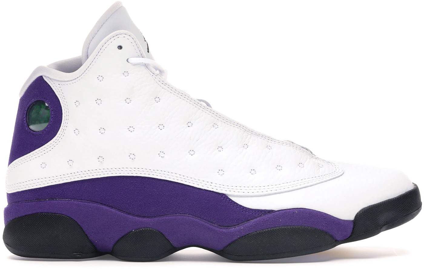 Toddler Size 7c Nike Air Jordan Retro 13 Shoes White Purple Lakers  414581-105