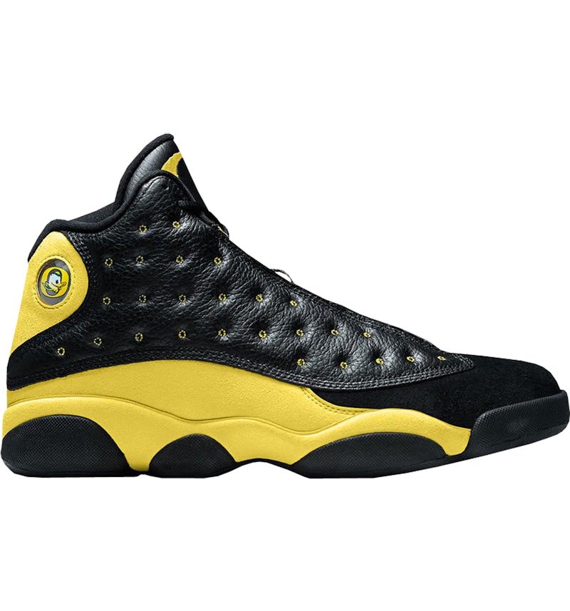 Jordan retro 13 mens yellow and black discount