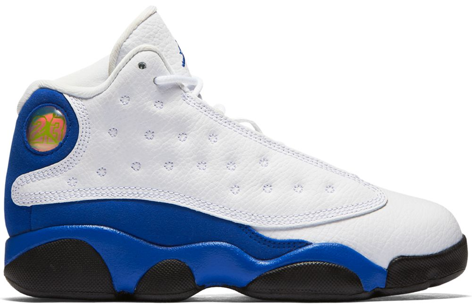 black white hyper royal jordan 13