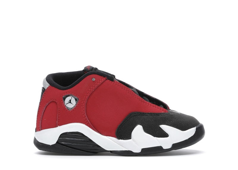 toddler jordan 14 white and red