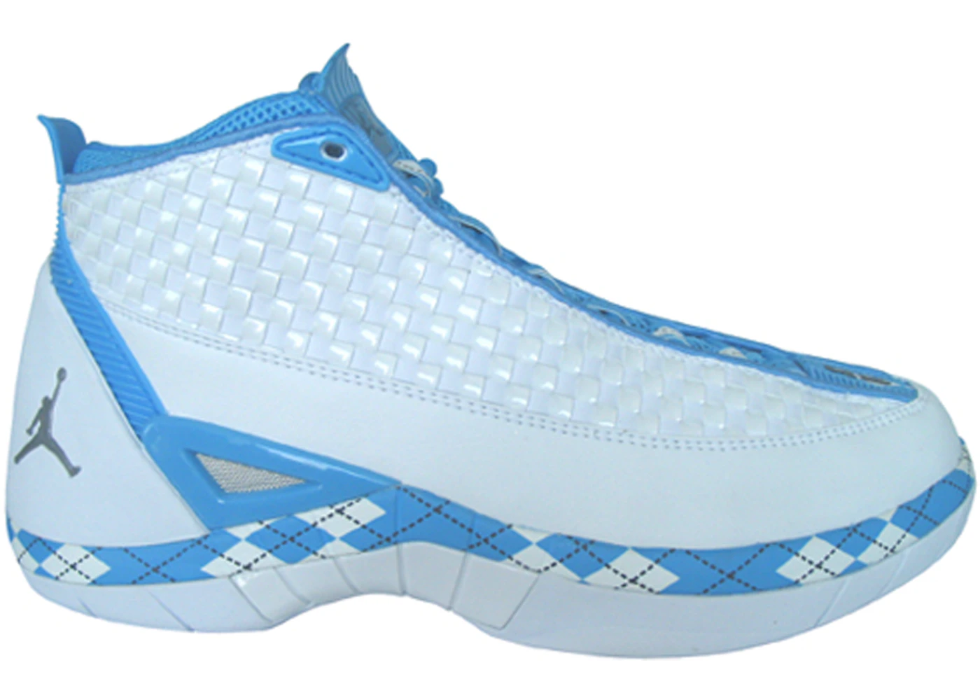 Jordan 15 blue and top white