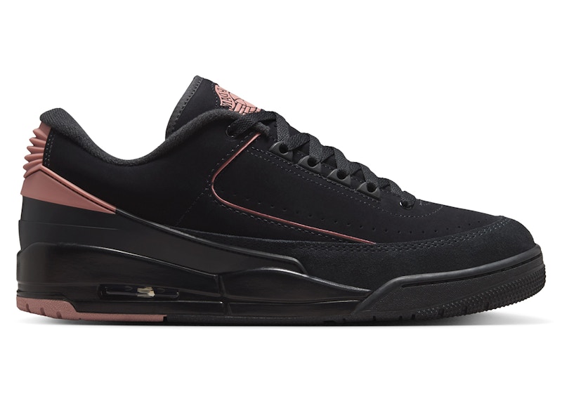 Pre-owned Jordan Men's 2/3 Rust Pink Sneakers In Black/white/anthracite
