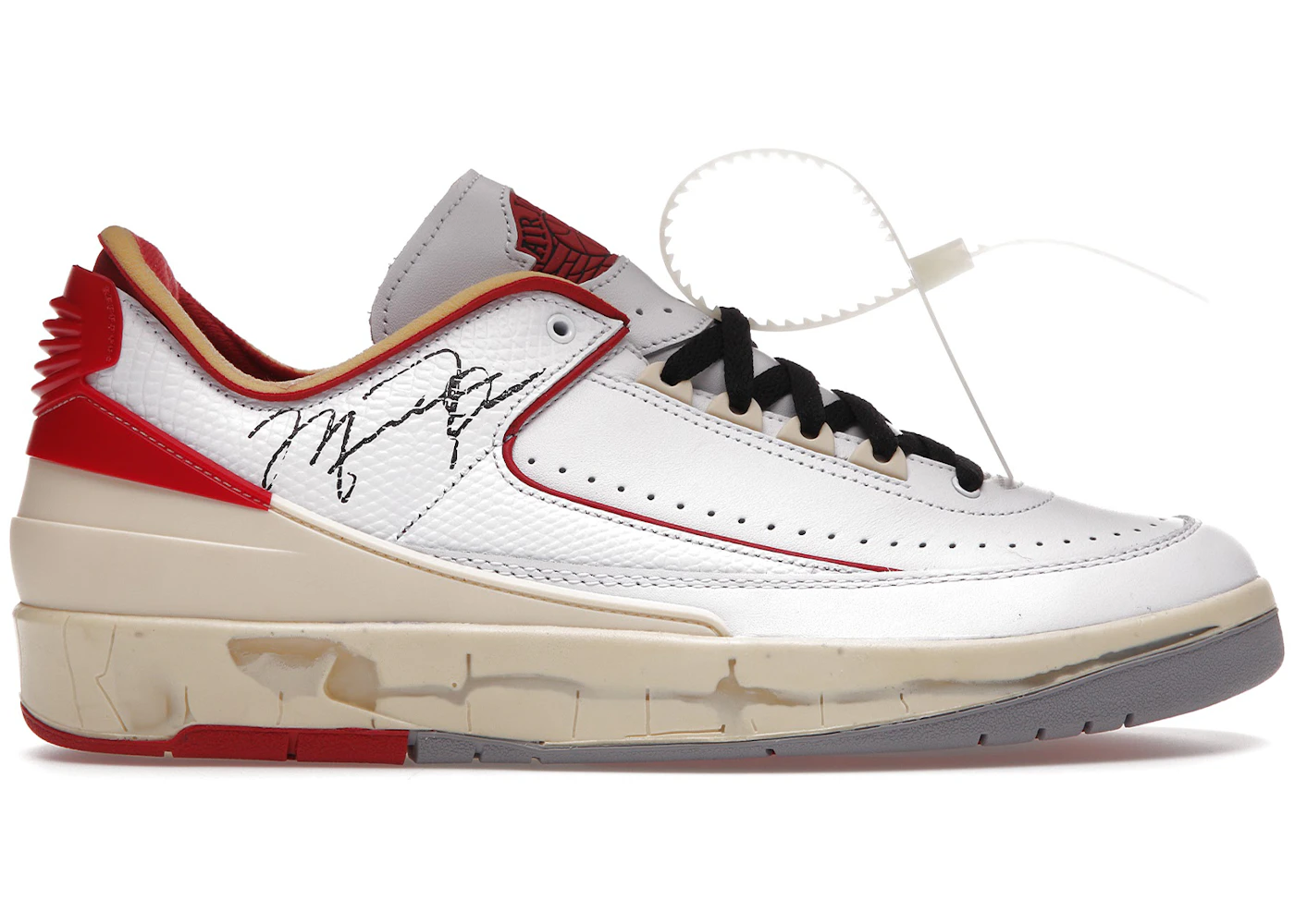 Off-White x Air Jordan 2 Retro Low SP 'White Varsity Red