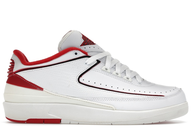 Jordan 2 Retro Low White Varsity Red Men's - 309837-101 - US