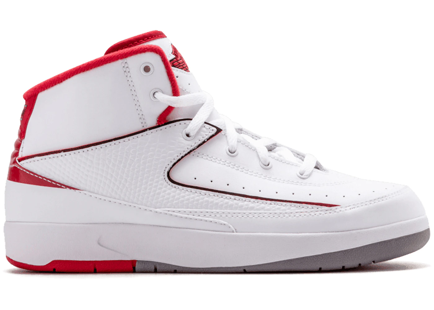 Jordan 2 White Varsity Red Grey (GS) Kids' - 395719-102 - US