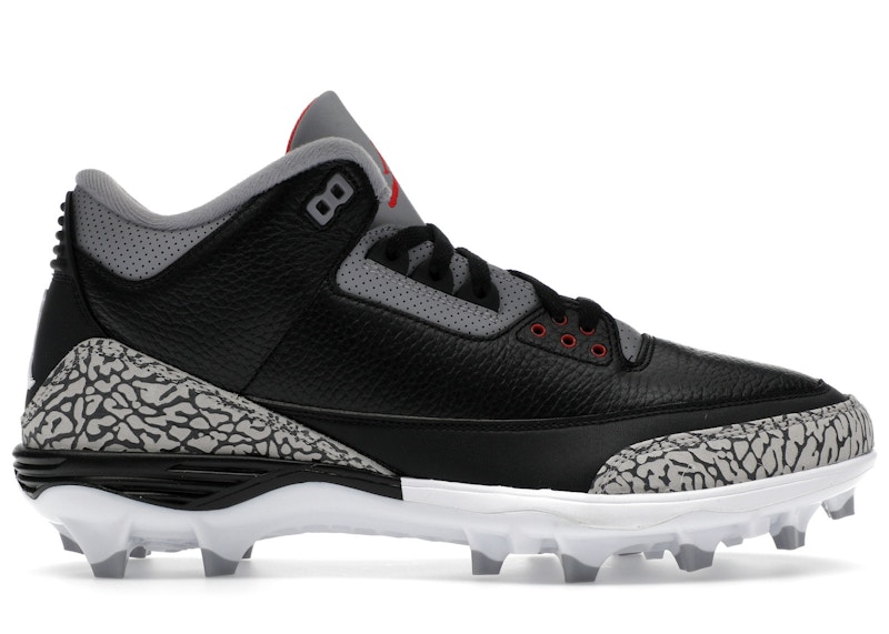 【2024新春福袋】 3 Jordan Mid US - FZ8626-001 - Men's Cement Black TD Retro 靴