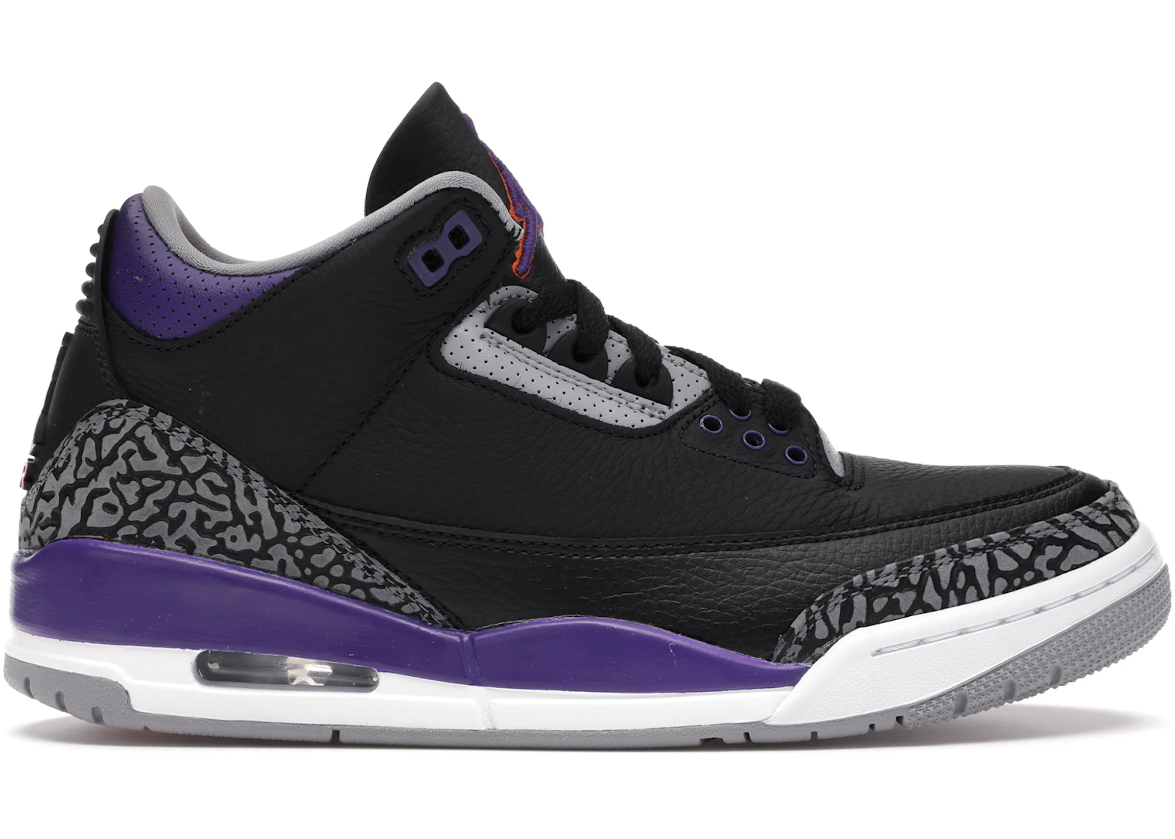Jordan 3 Retro Black Court Purple Men's - CT8532-050 - US