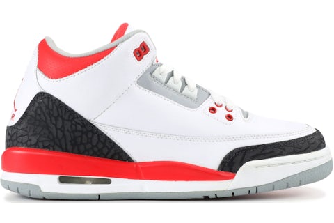 Jordan 3 Retro Fire Red 2007 GS 834014 161 US