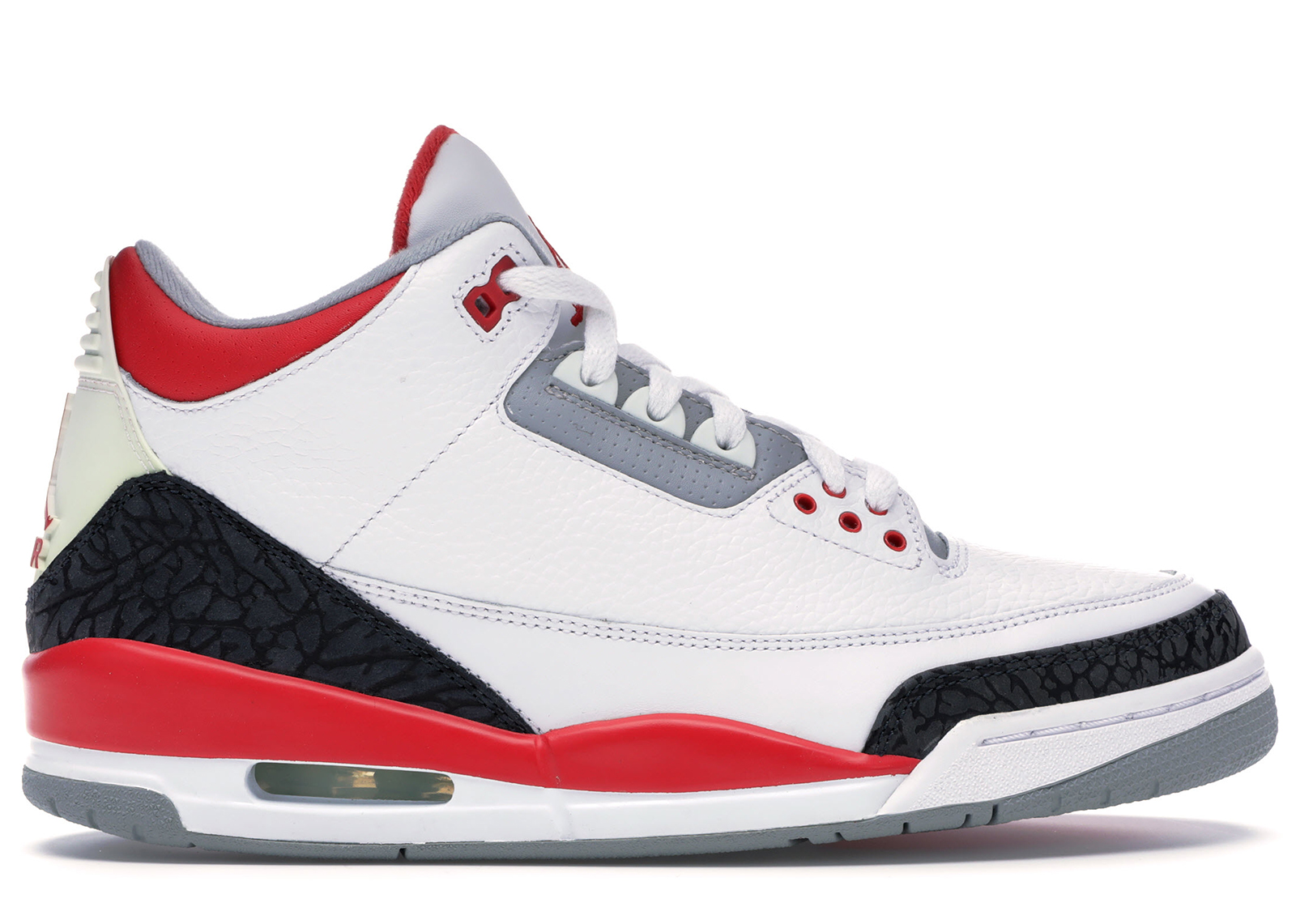 red and white 3s jordans