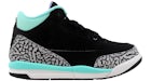 Jordan 3 Retro Black Iron Purple Bleached Turquoise (PS)