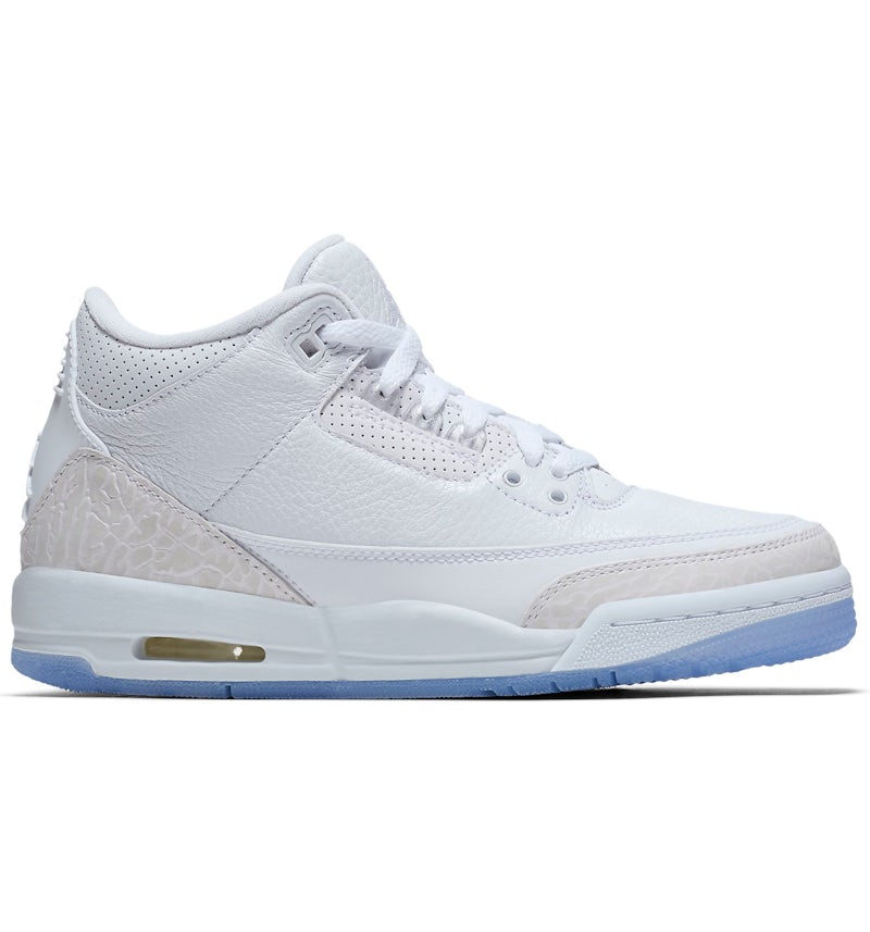 Shoe Pure Money 3s 2018 Jordan Retro Pure White (2018) (GS) 398614