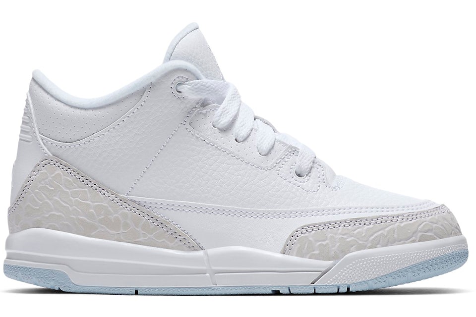 Jordan 3 hot sale retro pure white