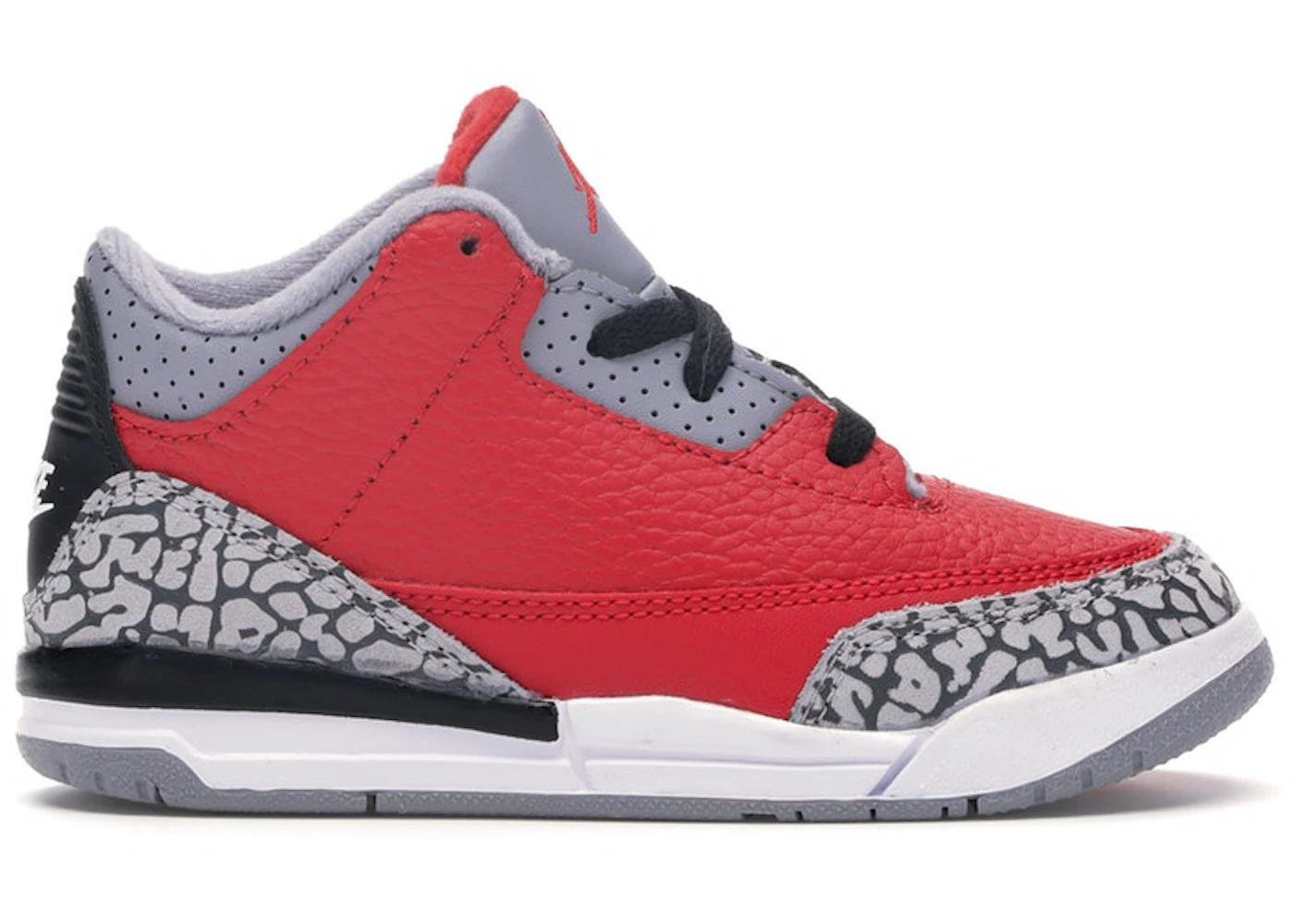 Air jordan 3 red best sale cement