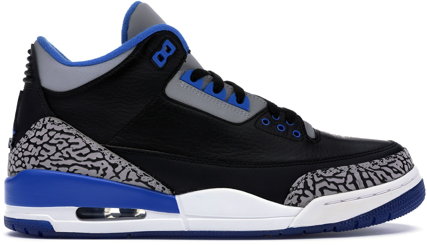 Sport Blue 3S Jordan Shoes Custom Retro 3 Preciously Sport Blue 3s