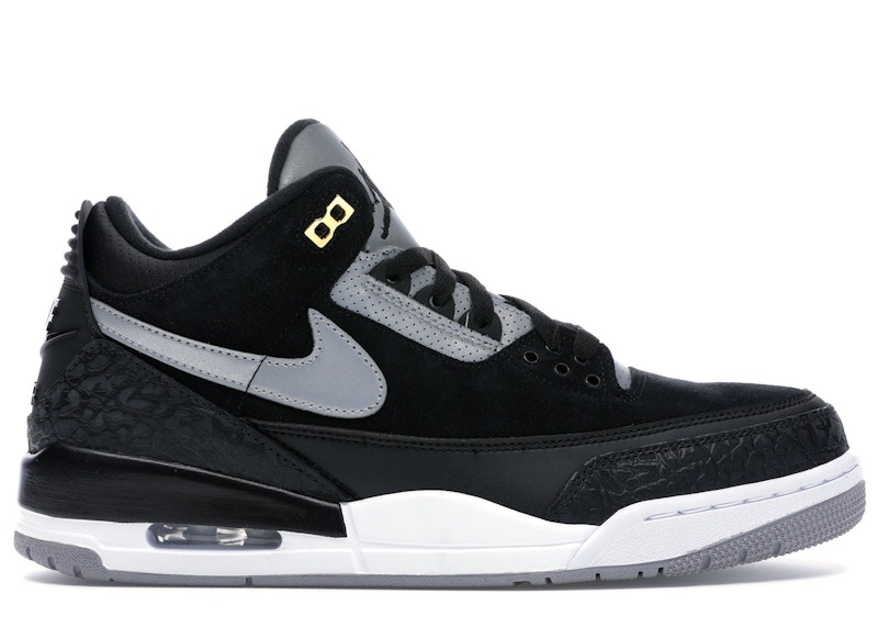 Jordan 3 Retro Tinker Black Cement Gold 