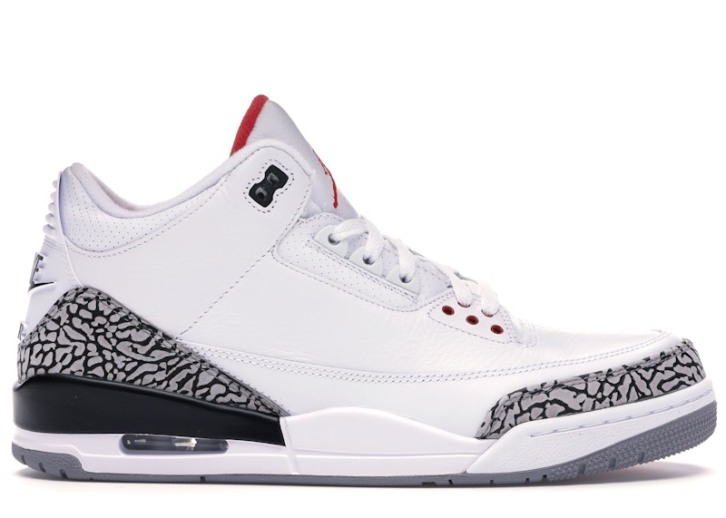 all white jordan 3