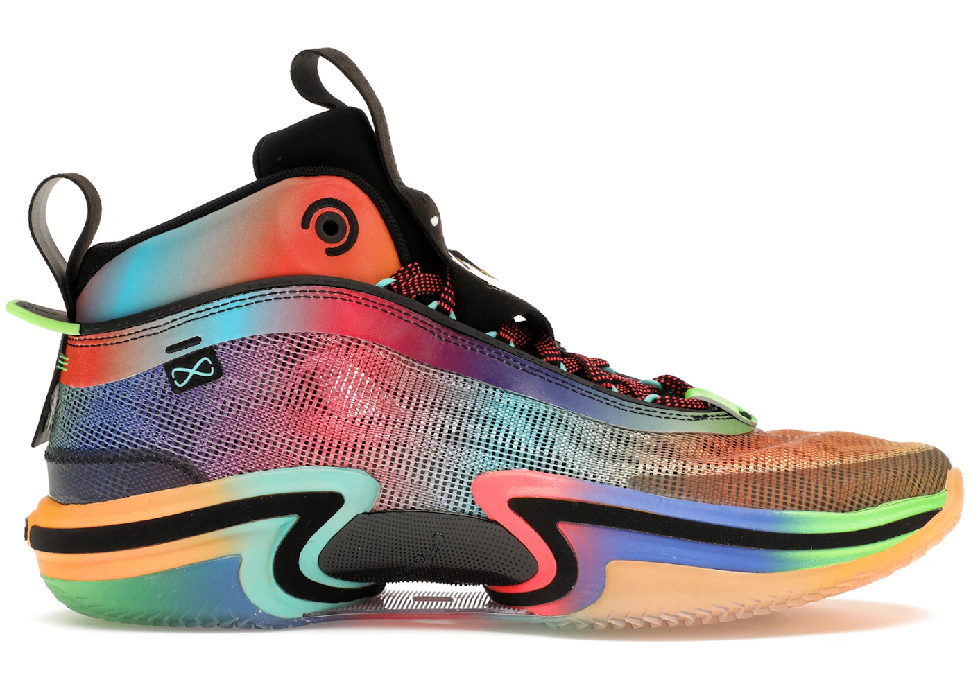 Nike Sneaker Tenis Nike Zero Arcoiris Rainbow Fade Air Force 1s