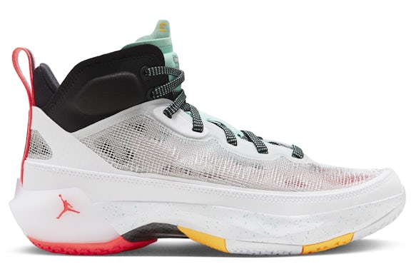 Jordan 37 Guo Ailun White Island Green Black Metallic Silver (GS)