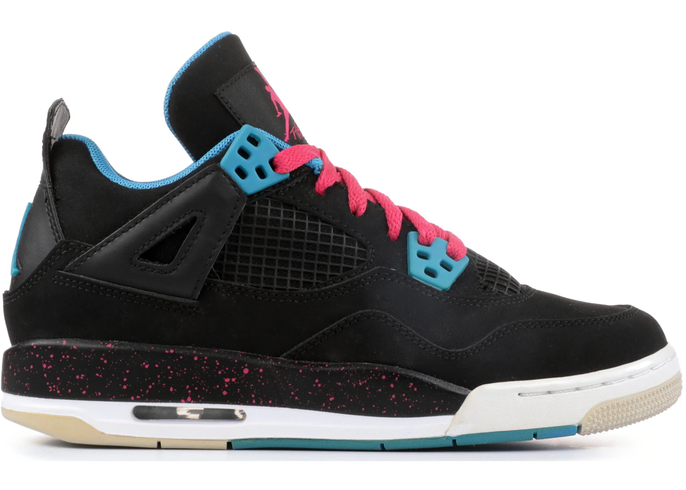 Jordan 4 Retro Black Vivid Pink Dynamic Blue GS 487724 019 GB