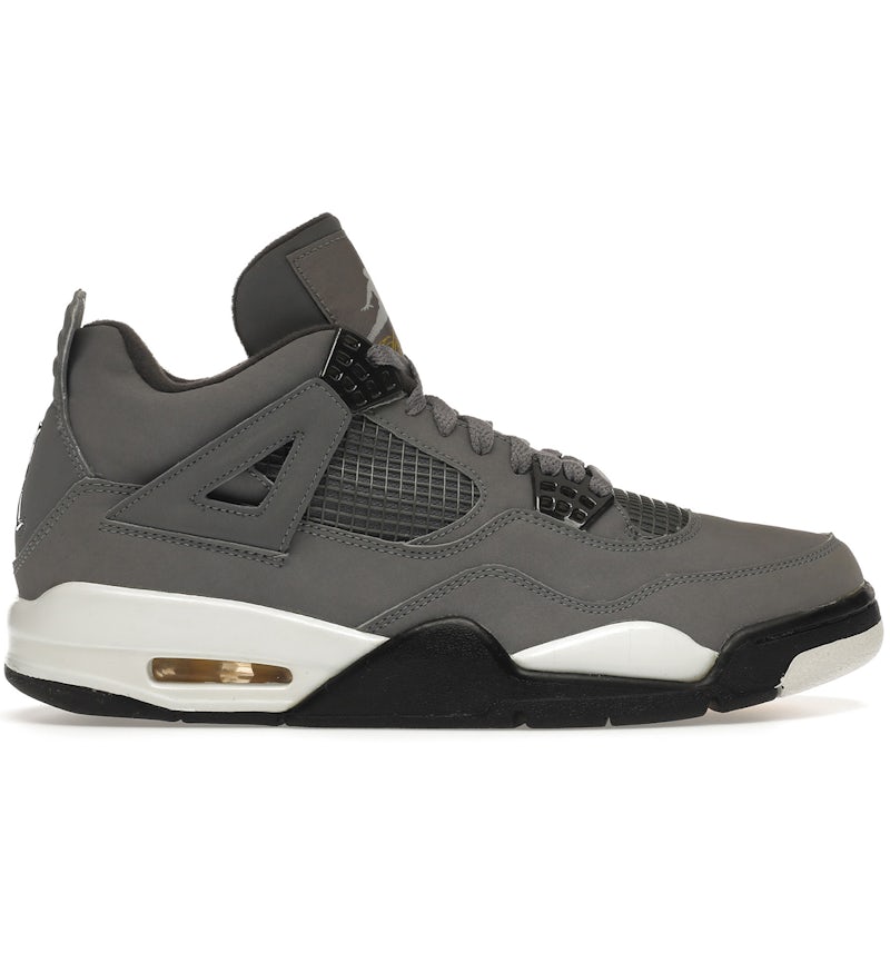 Black Air Jordan Cool Grey 4s Retro Cool Grey Jordan 4s Black And