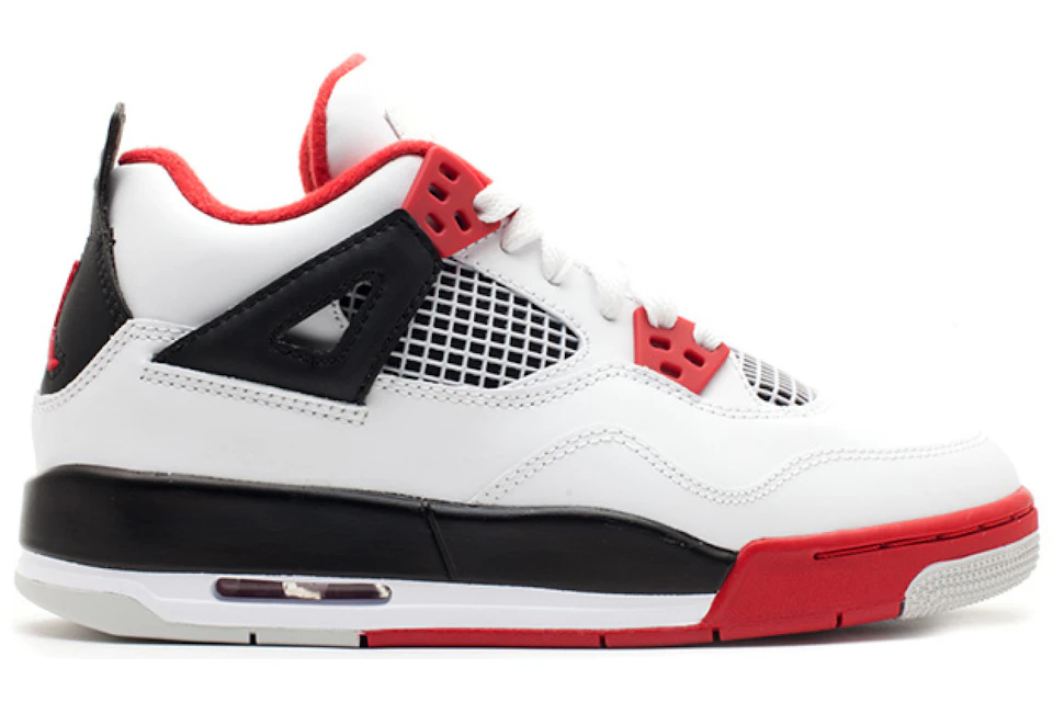 Jordan 4 Retro Fire Red (2012) (GS) - 408452-110