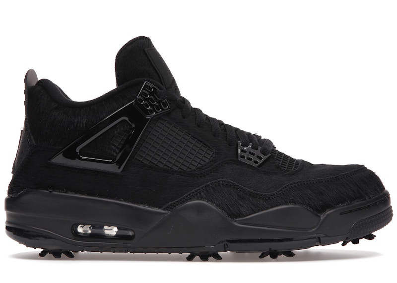 Jordan 4 Retro Golf Black Cat Pony Hair