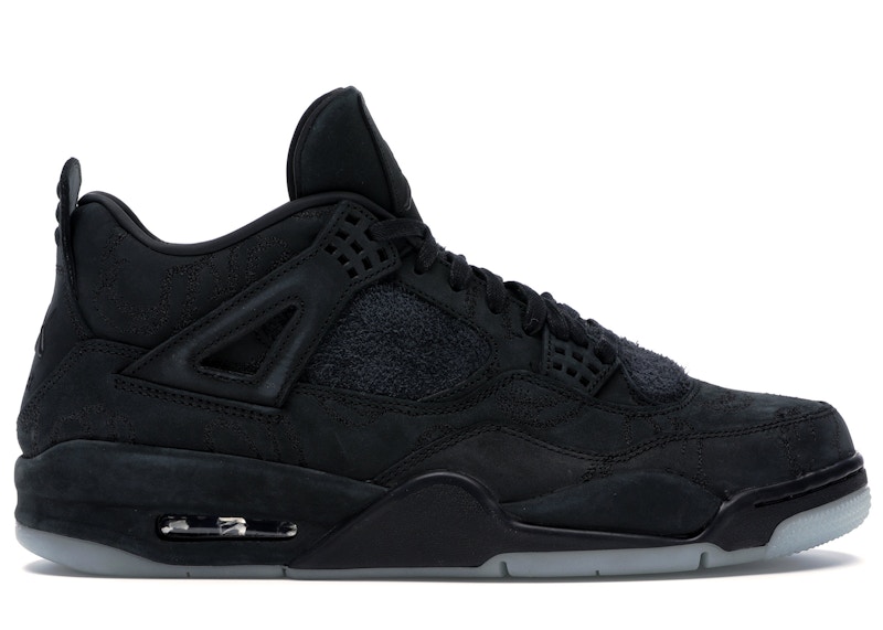 kaws x air jordan 4 black