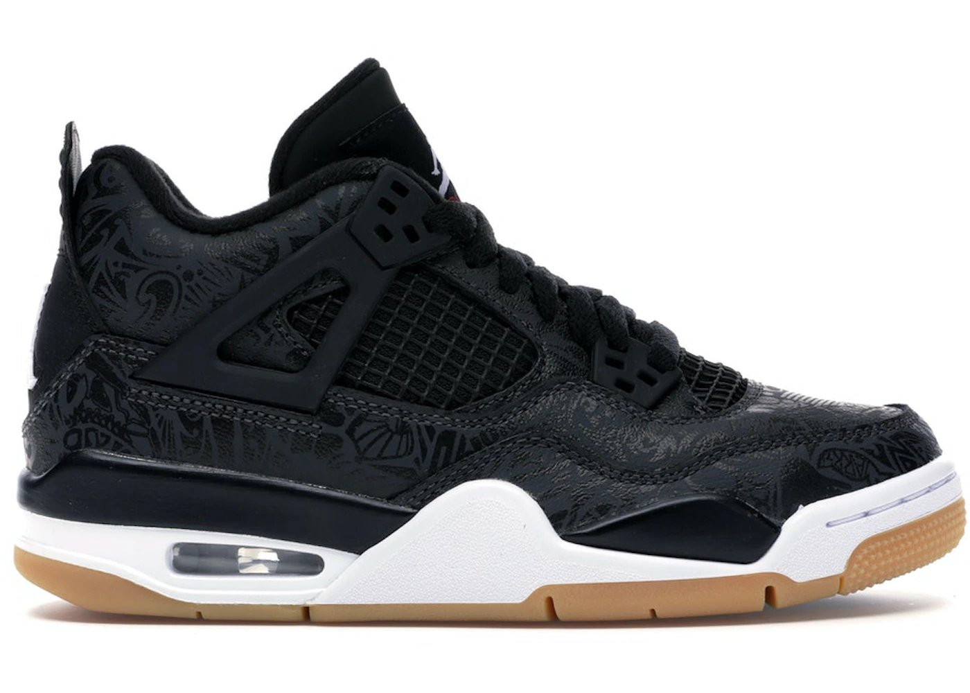 Jordan 4 Retro Laser Black Gum GS Kids CI2970 001 US