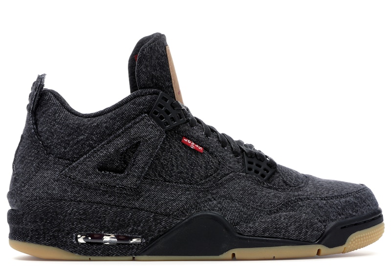 jordan 4 x levis black