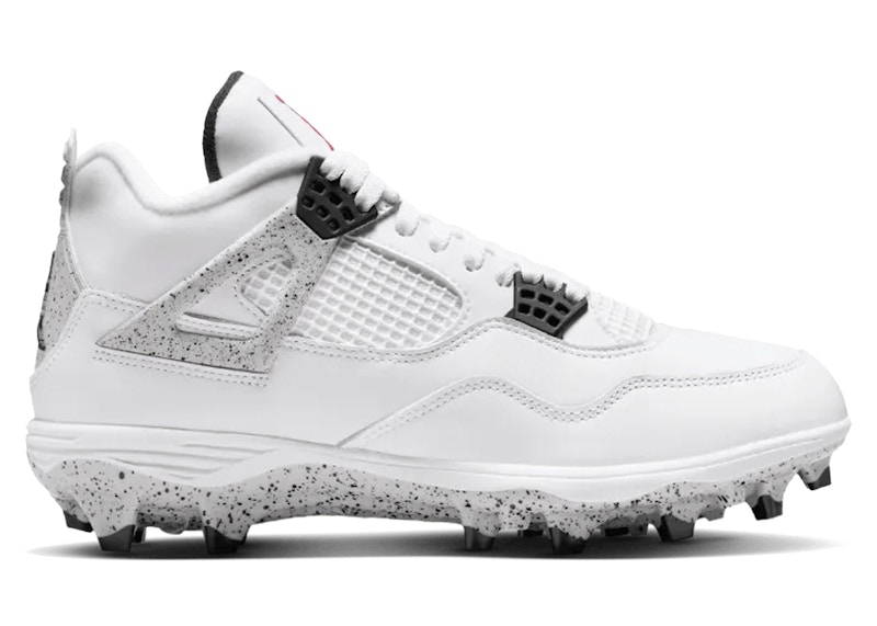 Jordan 4 Retro TD Cleat White Cement - HQ0207-106