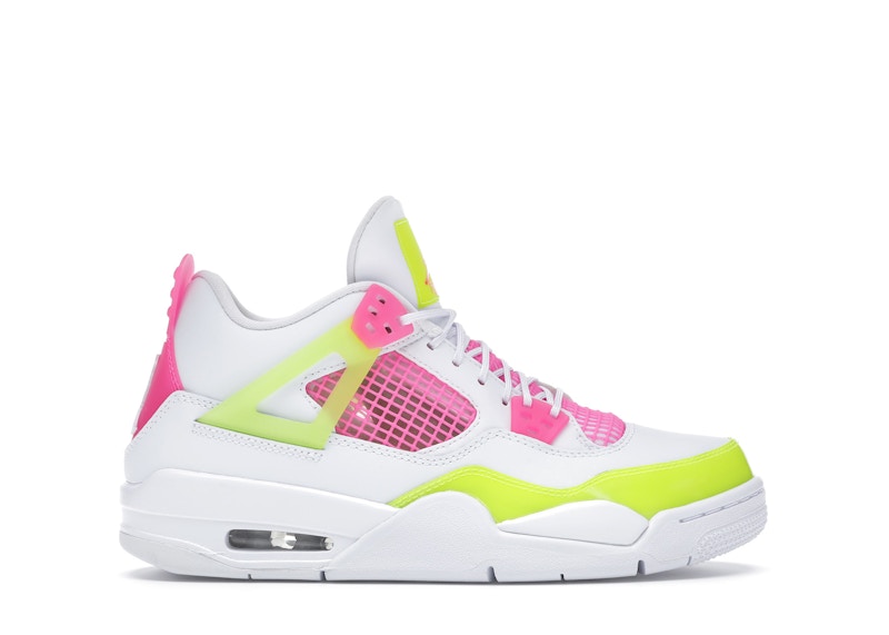 Jordan 4 Retro White Lemon Pink (GS)