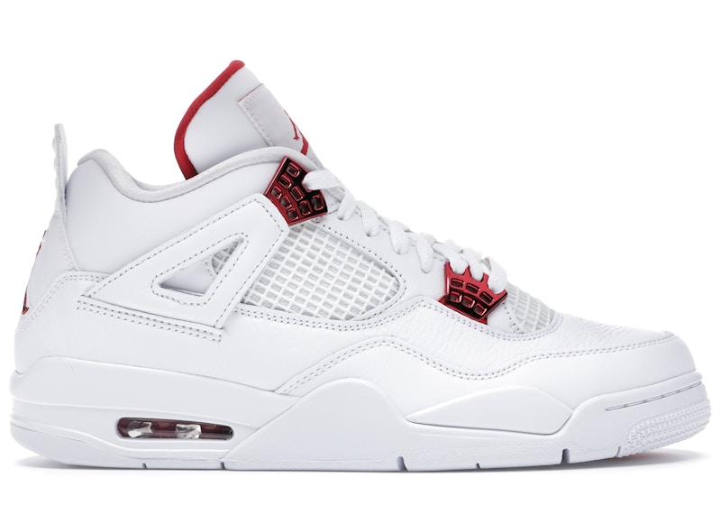 air jordan 4 blanc et rouge