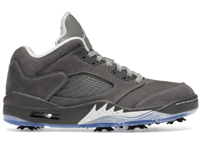 air jordan v low golf shoe wolf grey