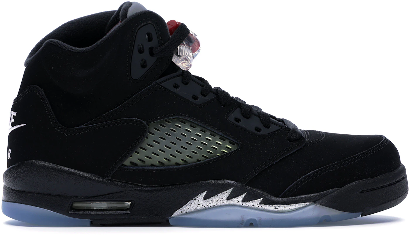 Michael Jordan Signed Nike Air Jordan 5 Retro Black Metallic | Size 15