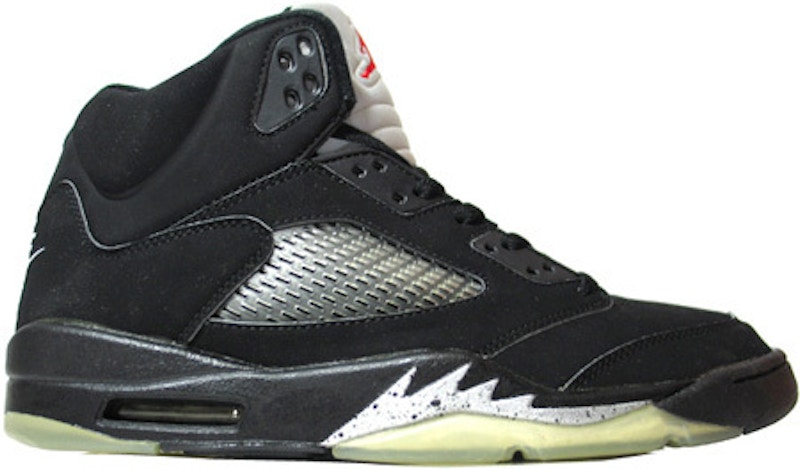 jordan 5 black and silver