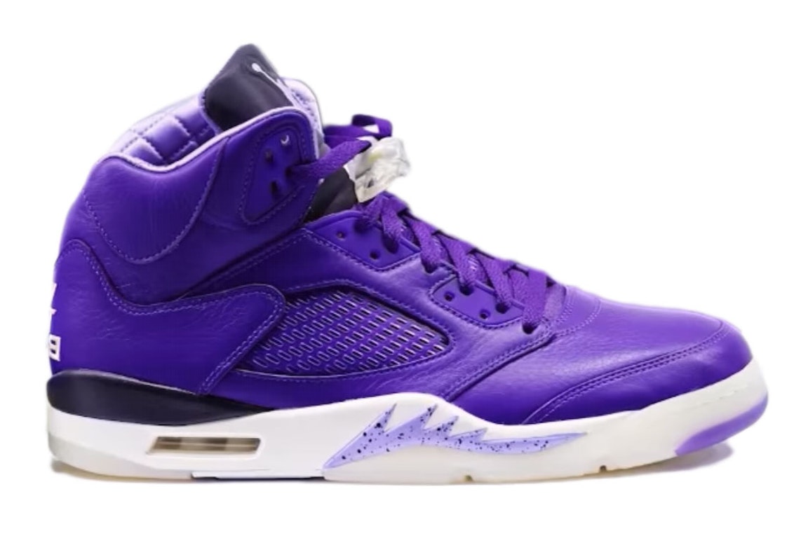 Pre-owned Jordan 5 Retro Dj Khaled We The Best Court Purple (friends And Family) In Court Purple/washed Yellow/lilac