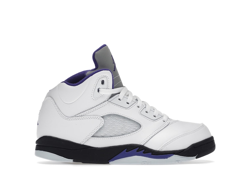 Jordan 5 shop white and black