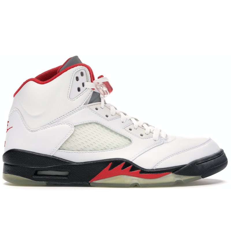 Air jordan 5 low fire red sales