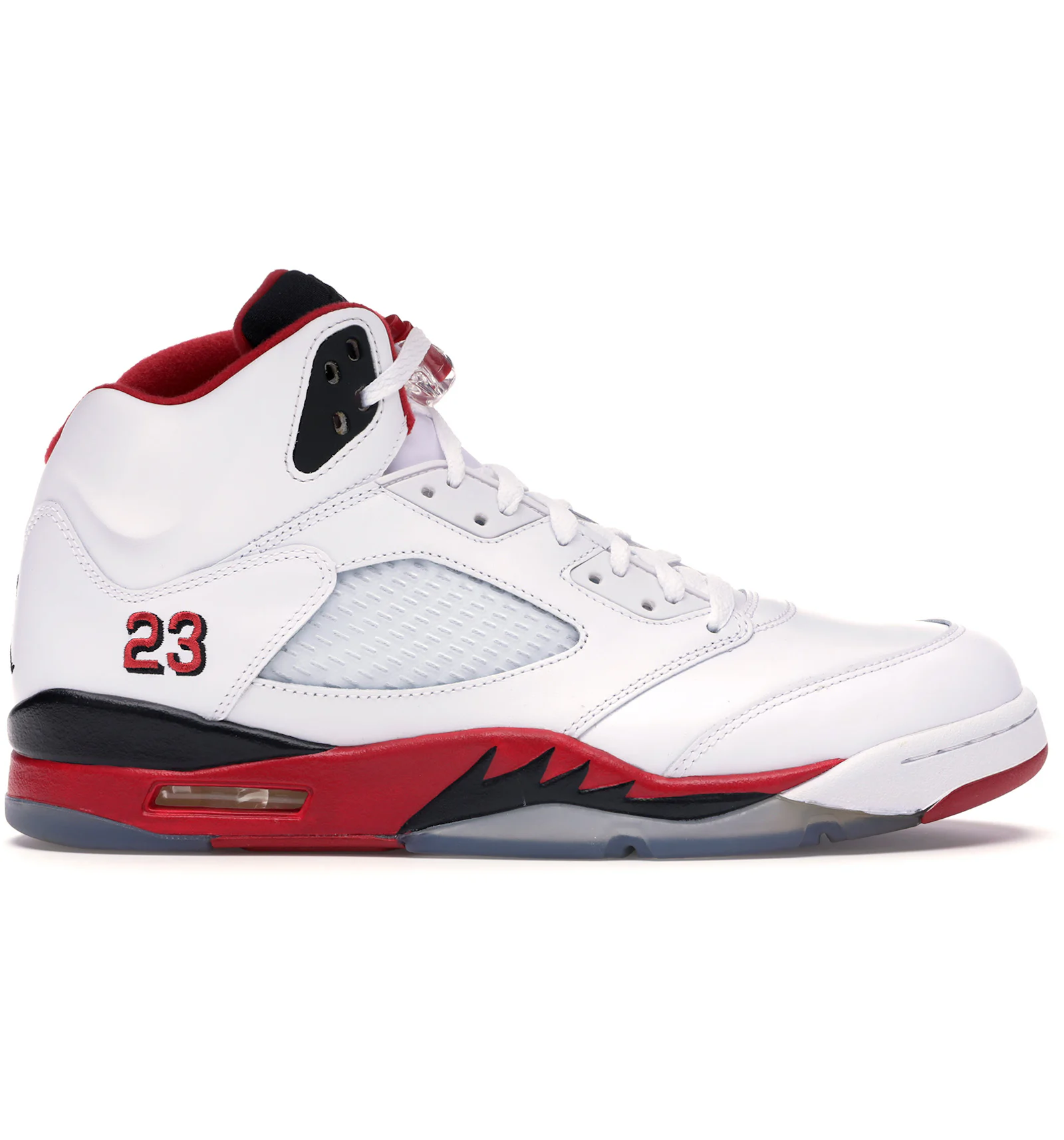 Air jordan 5 retro red black white Clearance