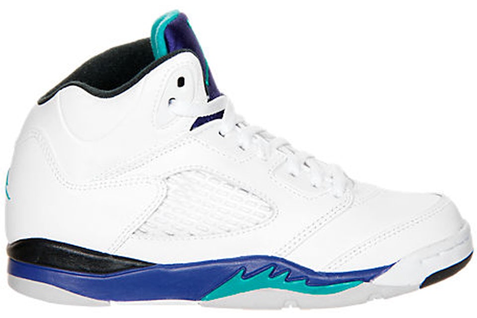 Air jordan top 5 white grape