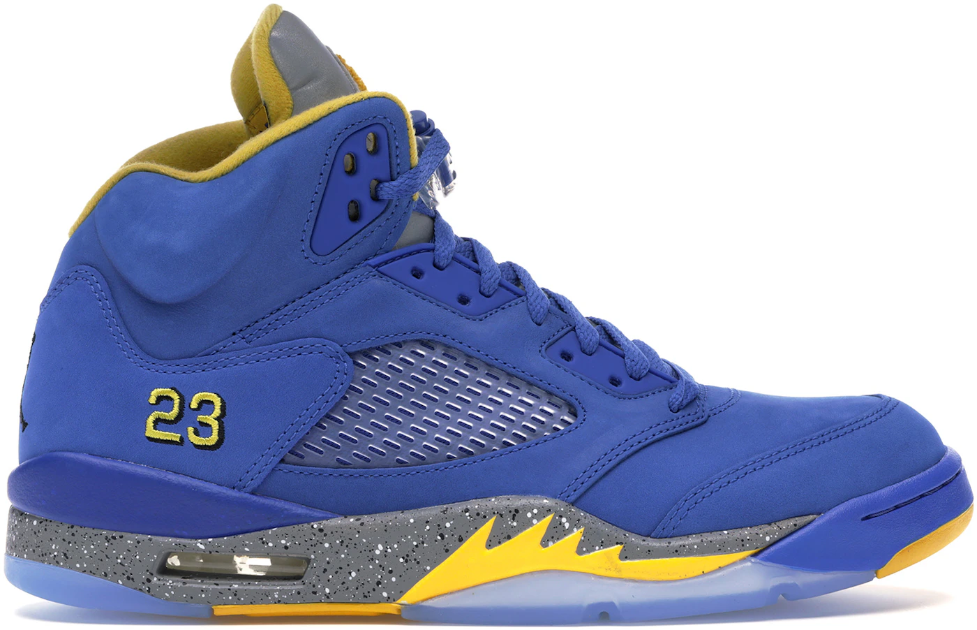 Air Jordan 5 V Retro A White/Royal Blue/Yellow Men's shoes