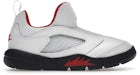 Jordan 5 Retro Little Flex Blanco Negro University Rojo (para preescolares)