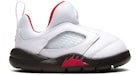 Jordan 5 Retro Little Flex White Black University Red (TD)