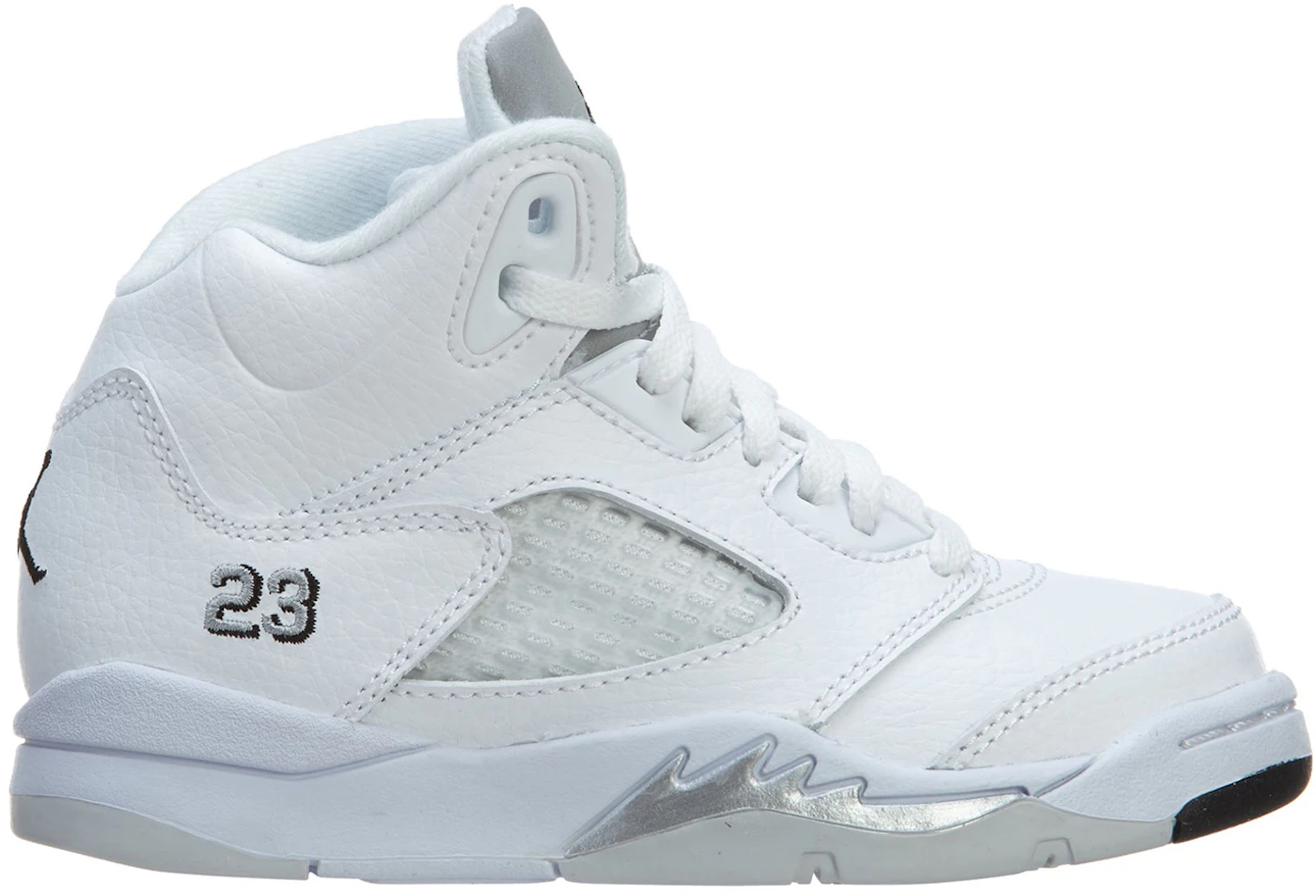 Size+8.5+-+Jordan+5+Retro+Metallic+White+2015 for sale online