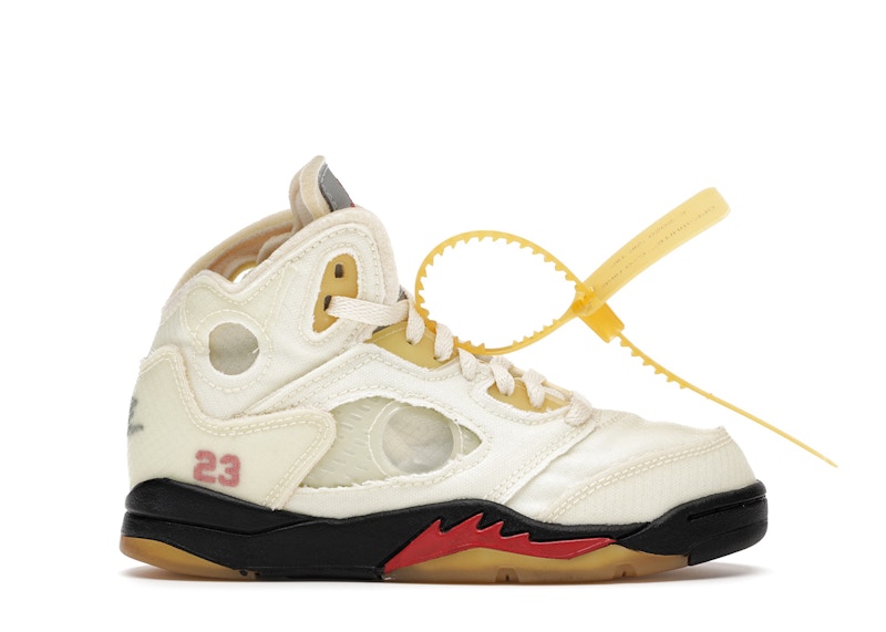 Jordan 5 Retro Off-White Sail (PS) Kids' - CV4827-100 - US