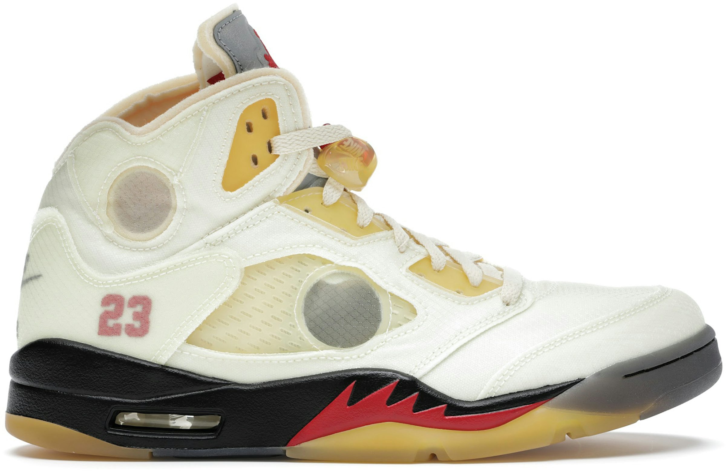 Michael Jordan Autographed Nike Off-White x Air Jordan 5 Retro SP 'Muslin'  Shoes