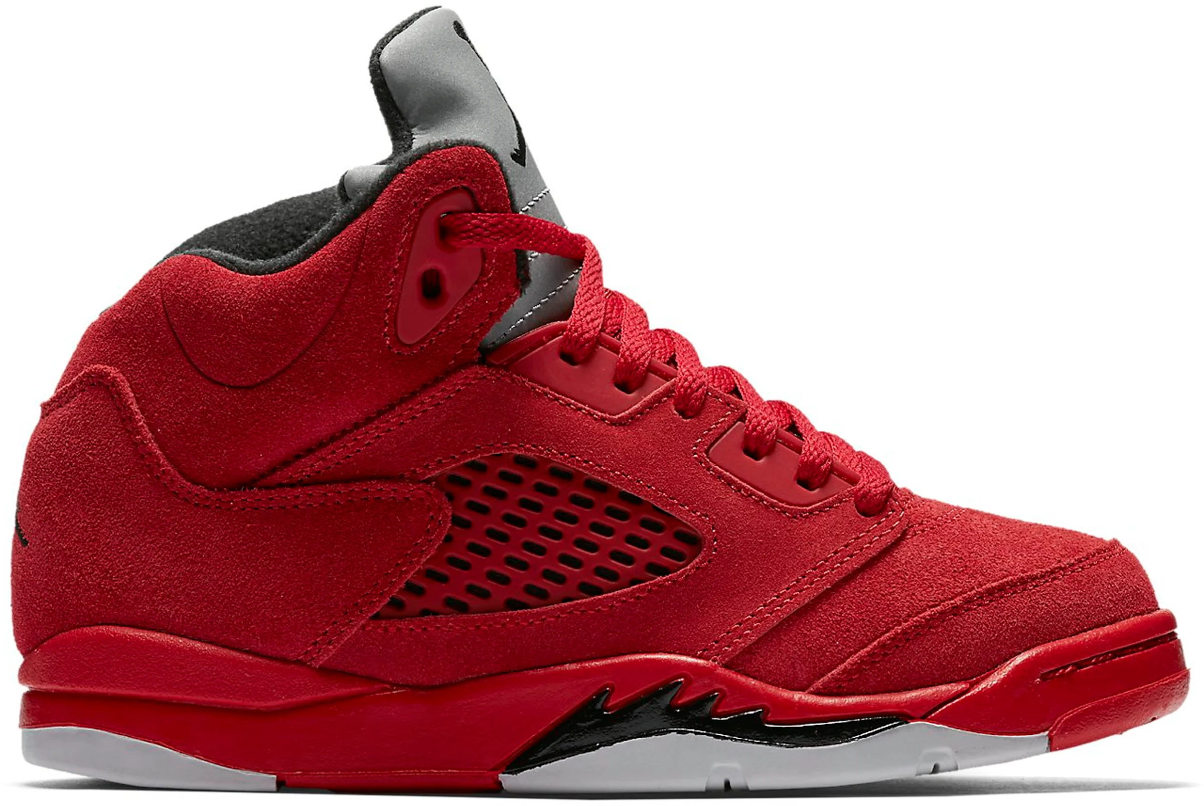 Jordan Air Jordan 5 Retro Red Suede Sneakers - Farfetch