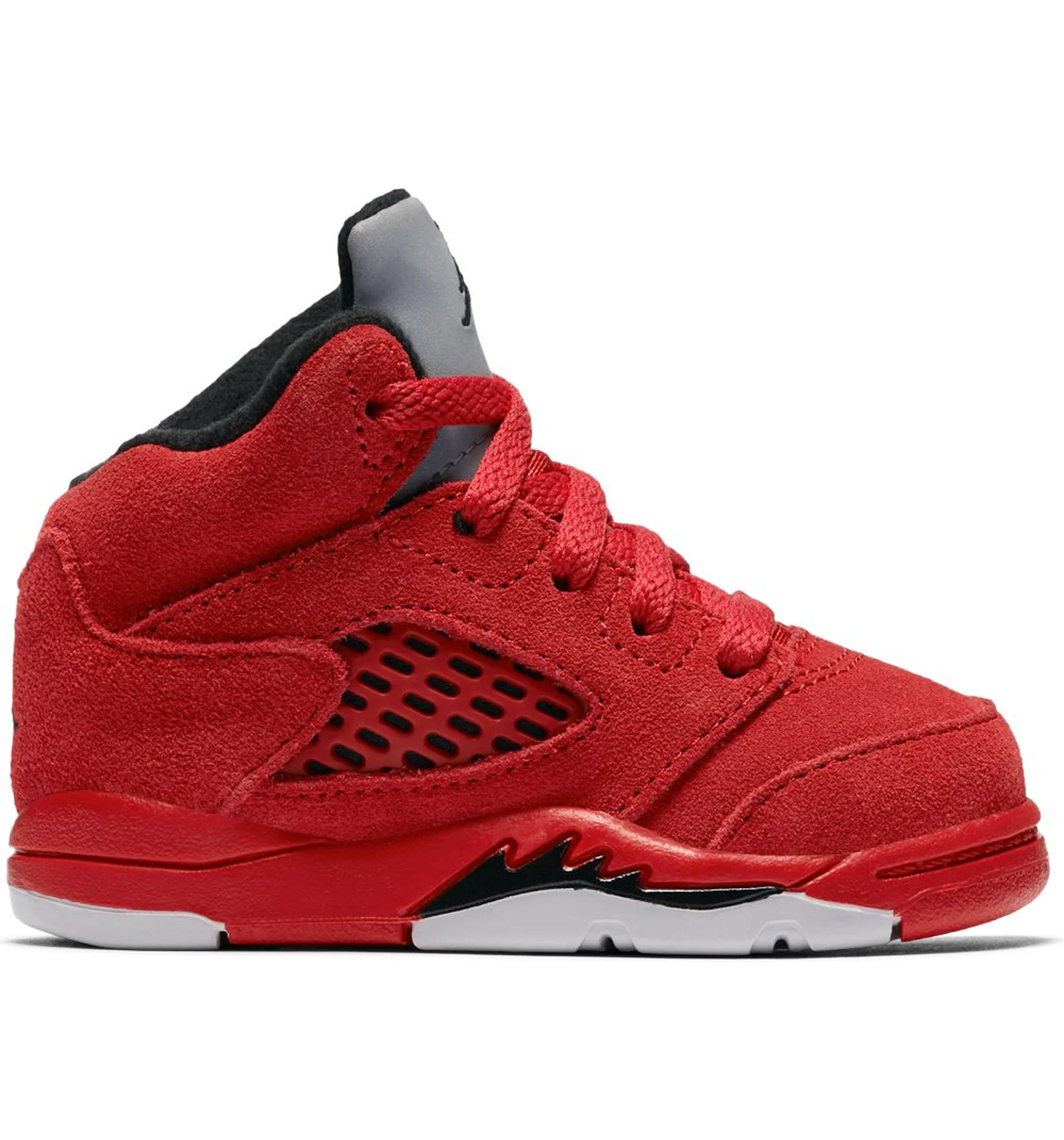 Jordan retro top 5 red suede